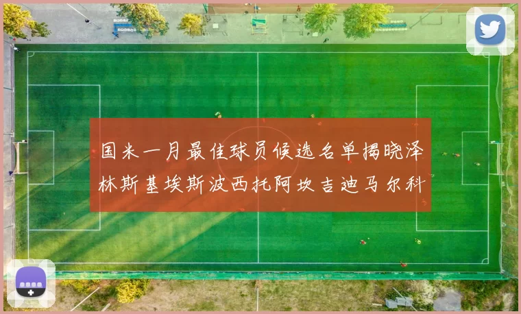 国米一月最佳球员候选名单揭晓泽林斯基埃斯波西托阿坎吉迪马尔科争夺荣誉